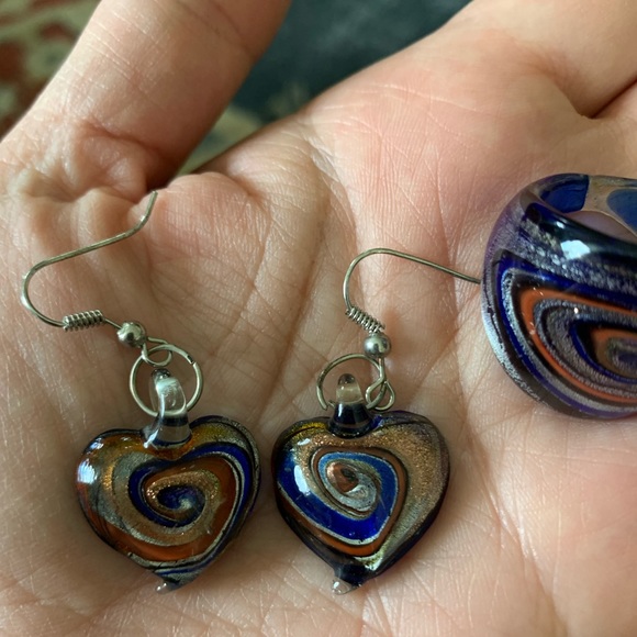 Artisan Art Glass Jewelry Set - Picture 6 of 9